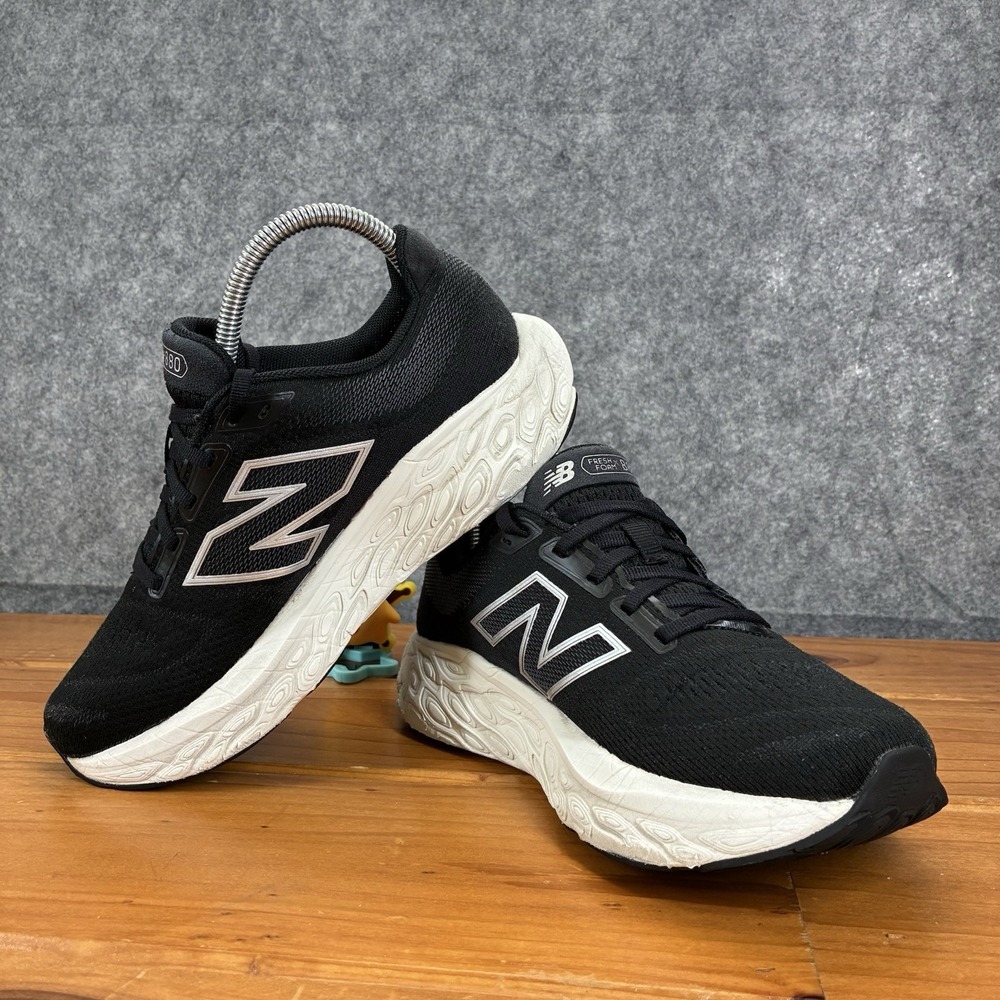 New Balance Fresh Foam X 880v14 Womens 7 Black White Running Shoes W880K14 - Picture 9 of 16